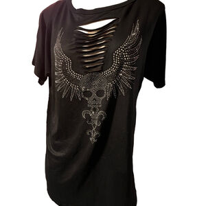 NWT women’s black short sleeve blouse by liberty wear small through 2xl